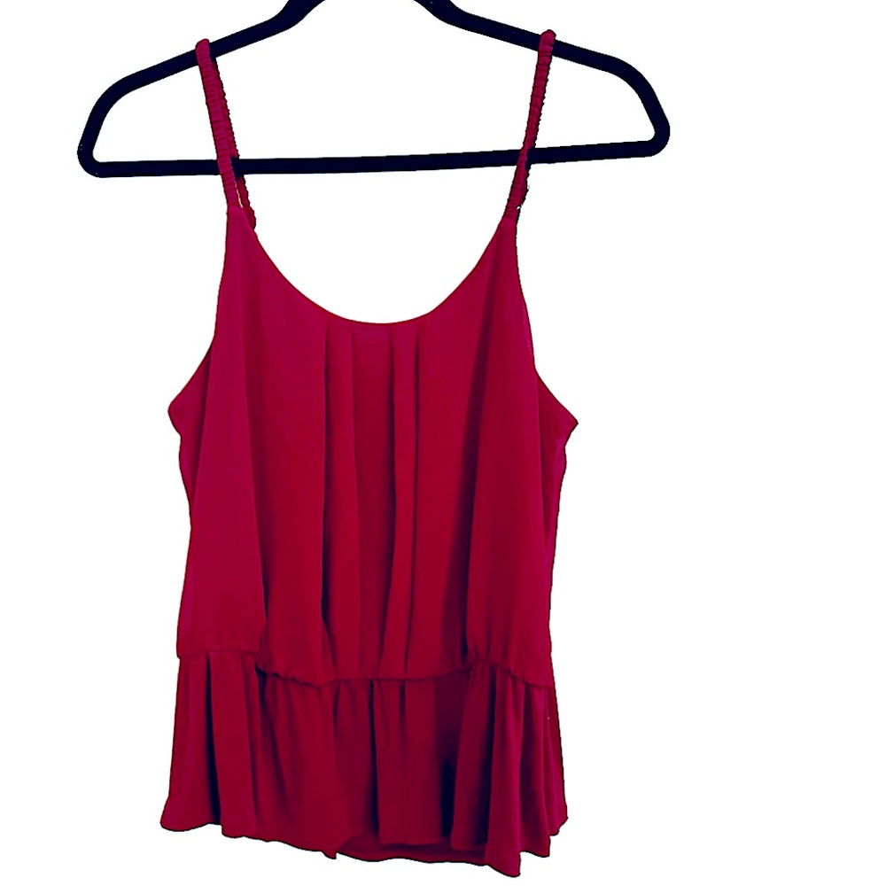 Express Burgundy Flowy Tank Top in size Medium